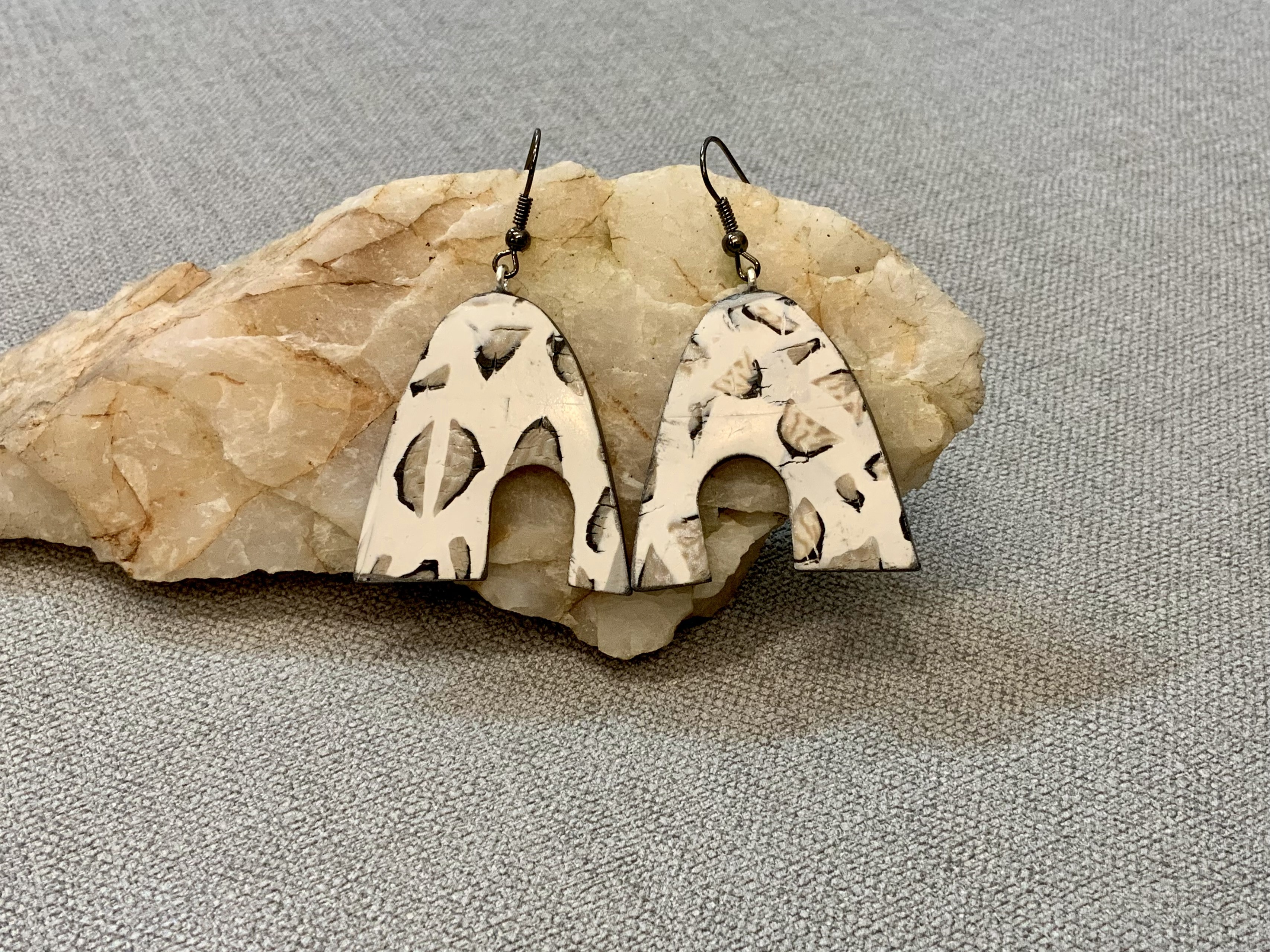 Snow hot sale leopard earrings