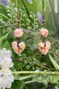 Honeycomb Hearts Earrings