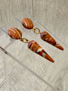 Red Rock Layers Earrings side view