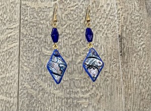 Bleu Diamonds Earrings