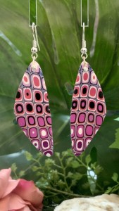 Hot Pink Drops Earrings