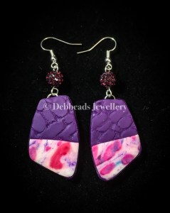 Purple Flicks earrings