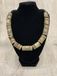 Oversized Tube Bead Necklace 