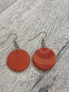 Concentric circles necklace set earrings