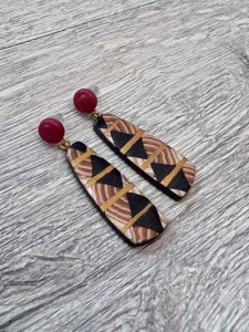 Maritime Marquetry Earrings